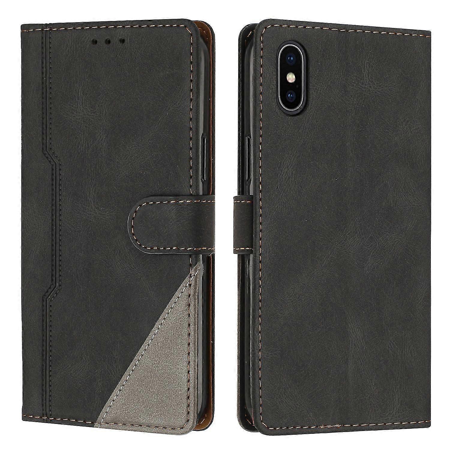 Leather Magnetic Clasp Case with Flip Wallet Stand Function Cover for
