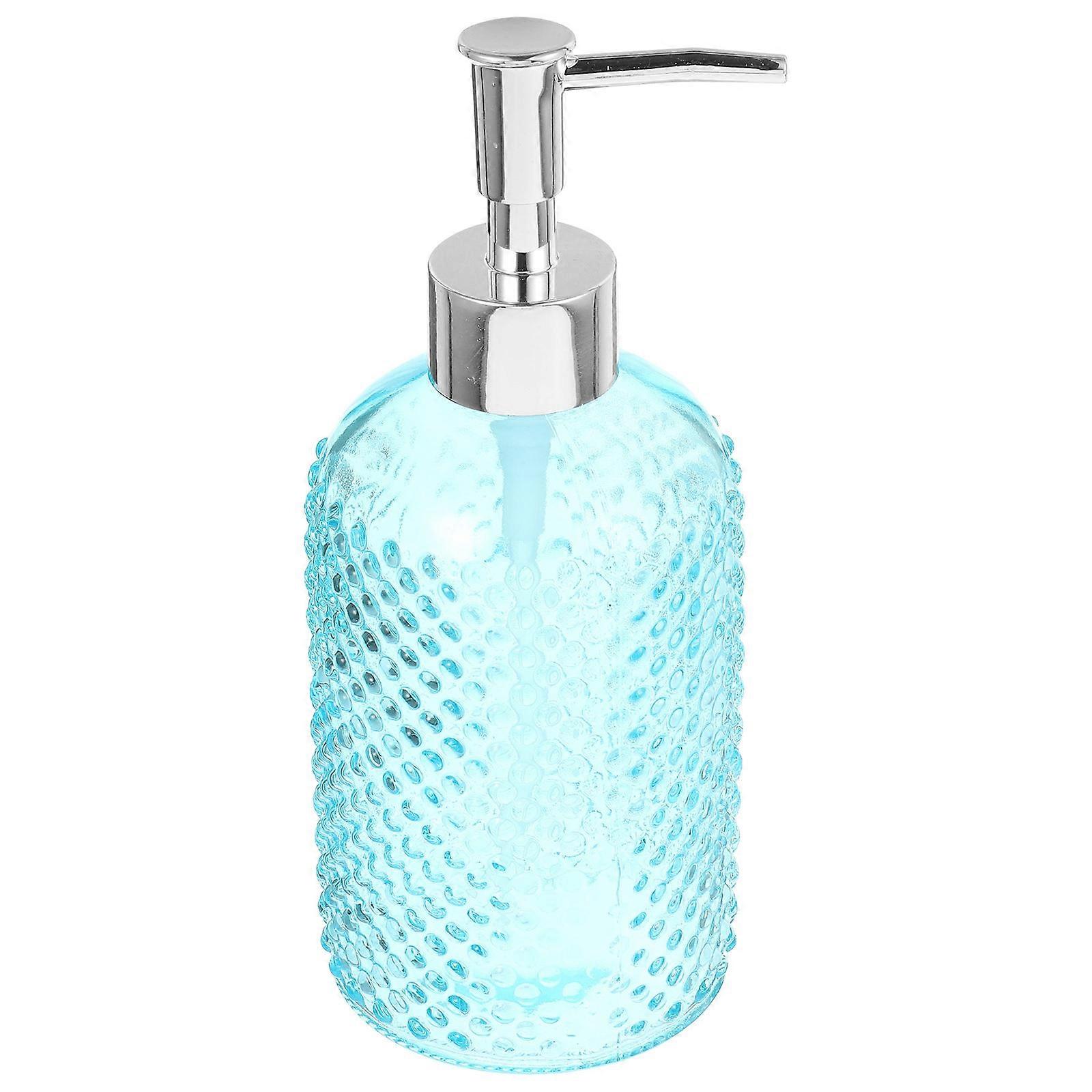 Hand Soap Pump Dispenser 300ml Blue Storage Solution for Home Sink Use 20x7.5cm Pump Functionality 1Set