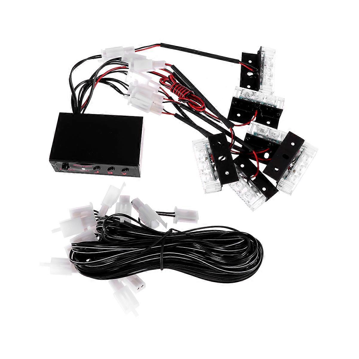 Strobe Flash Warning Light for Car with 18 High Power LEDs and Plastic Body Assorted Color