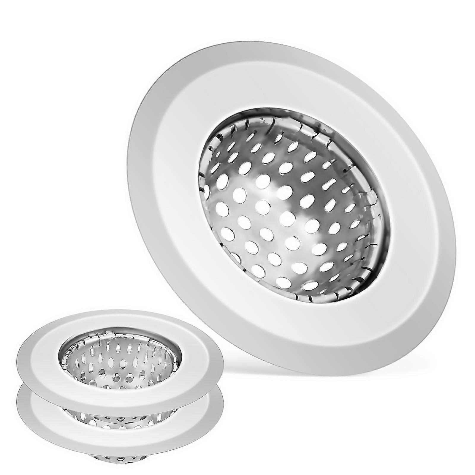 3 pcs Stainless Steel Sink Strainer with Fine Mesh Drain Filter for Kitchen and Bathroom   Easy Cleaning, Clog Prevention, Residue Removal