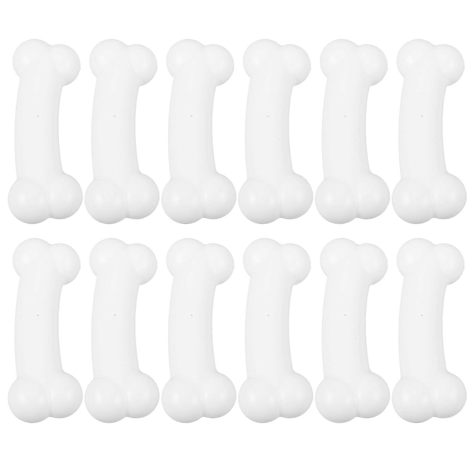 50pcs Realistic Plastic Bones Halloween Decor Small Lightweight Bone Props for DIY Spooky Scene Decorations