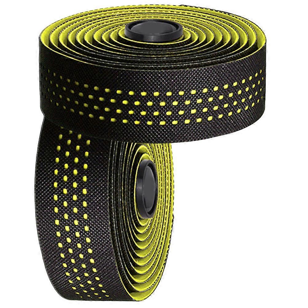 Breathable Non Slip Handlebar Grips Tape for Road Bikes – Durable Yellow Cycling Wrap for Comfort, Sweat Absorption & Easy Installation