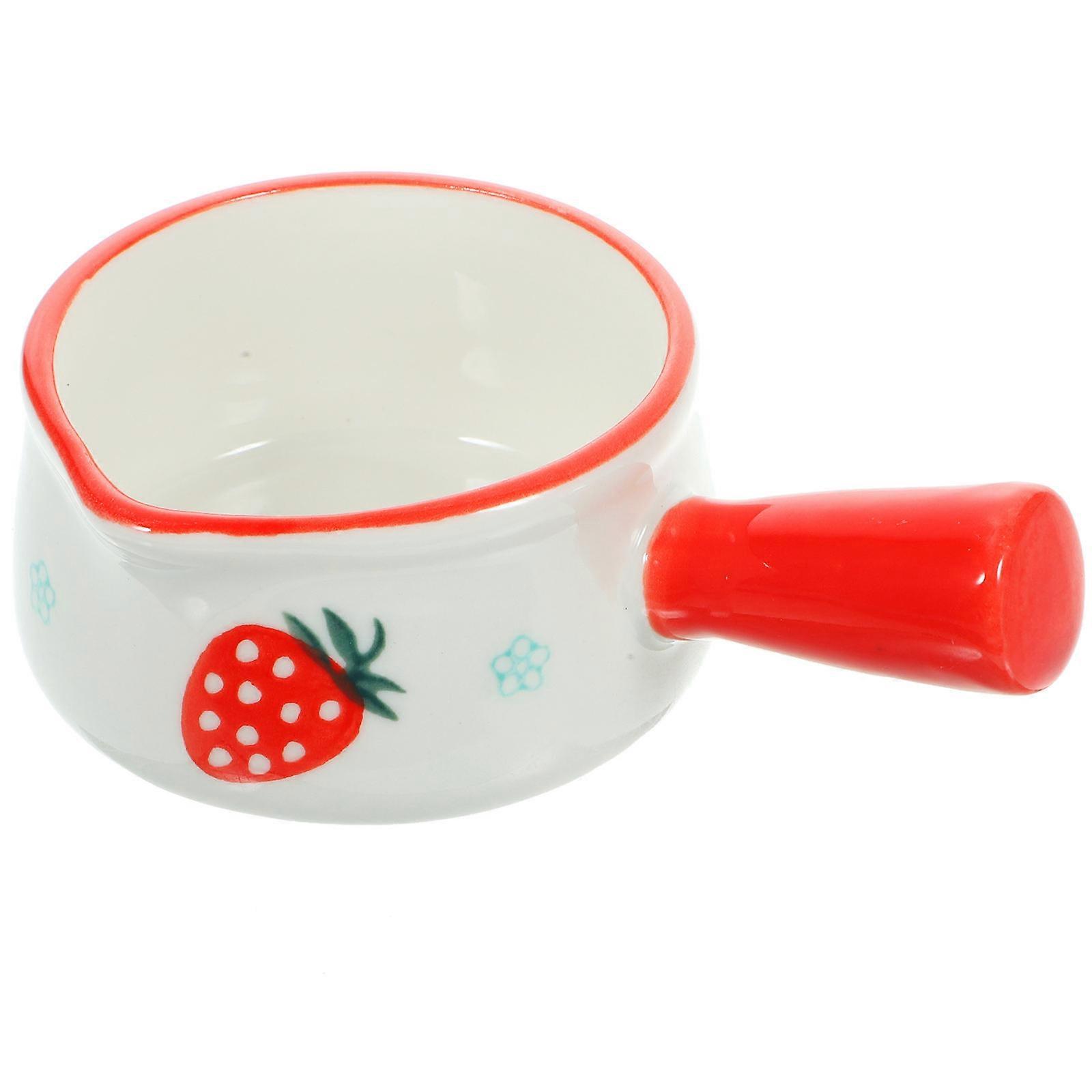 סיר חלב קרמי לטבילת מזון 1 סט מיכל כלים קטן