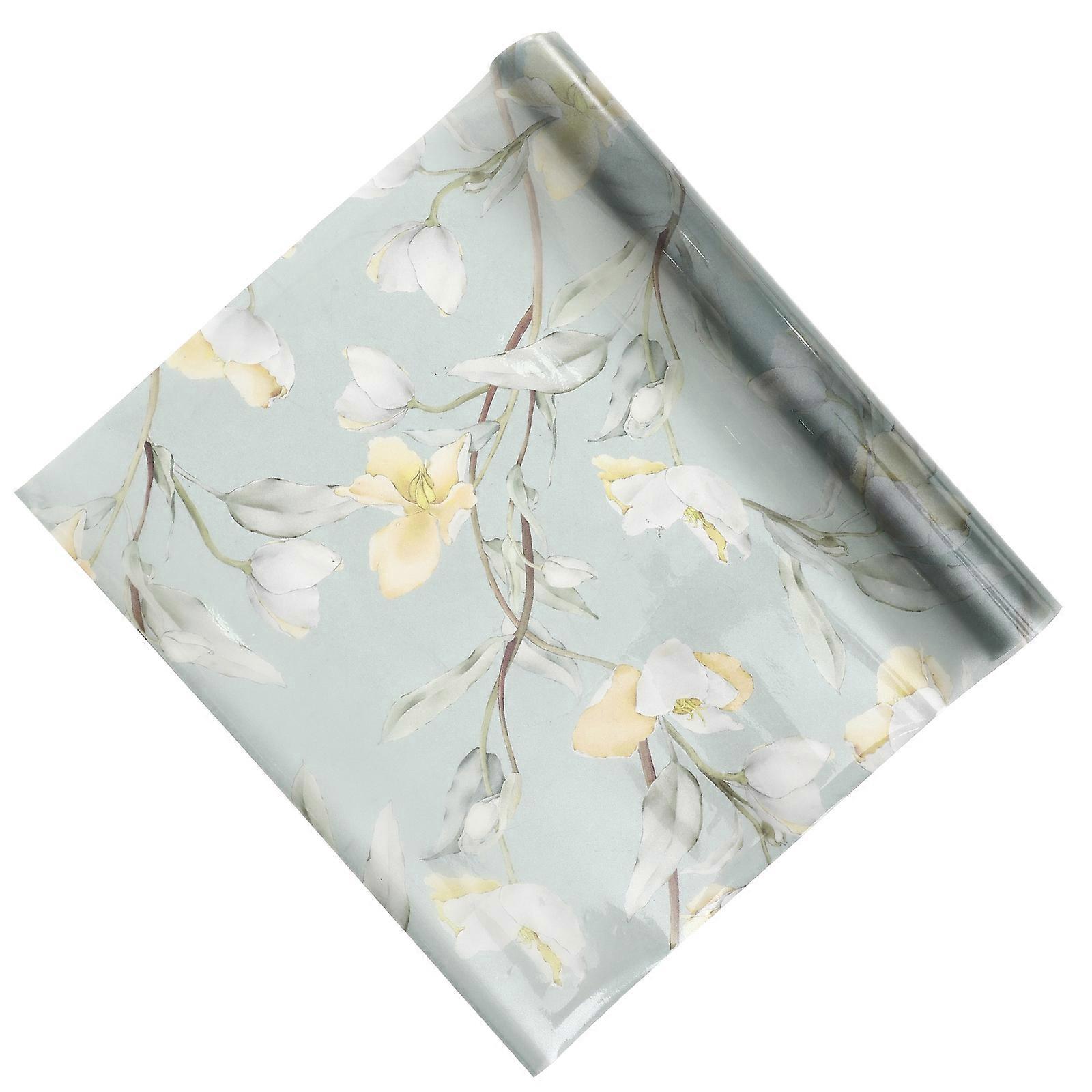 Decorative Window Static Cling Film 1 Sheet Window Sticker For Bathroom Multi PVC Filters UV Provides Temperature Reduction