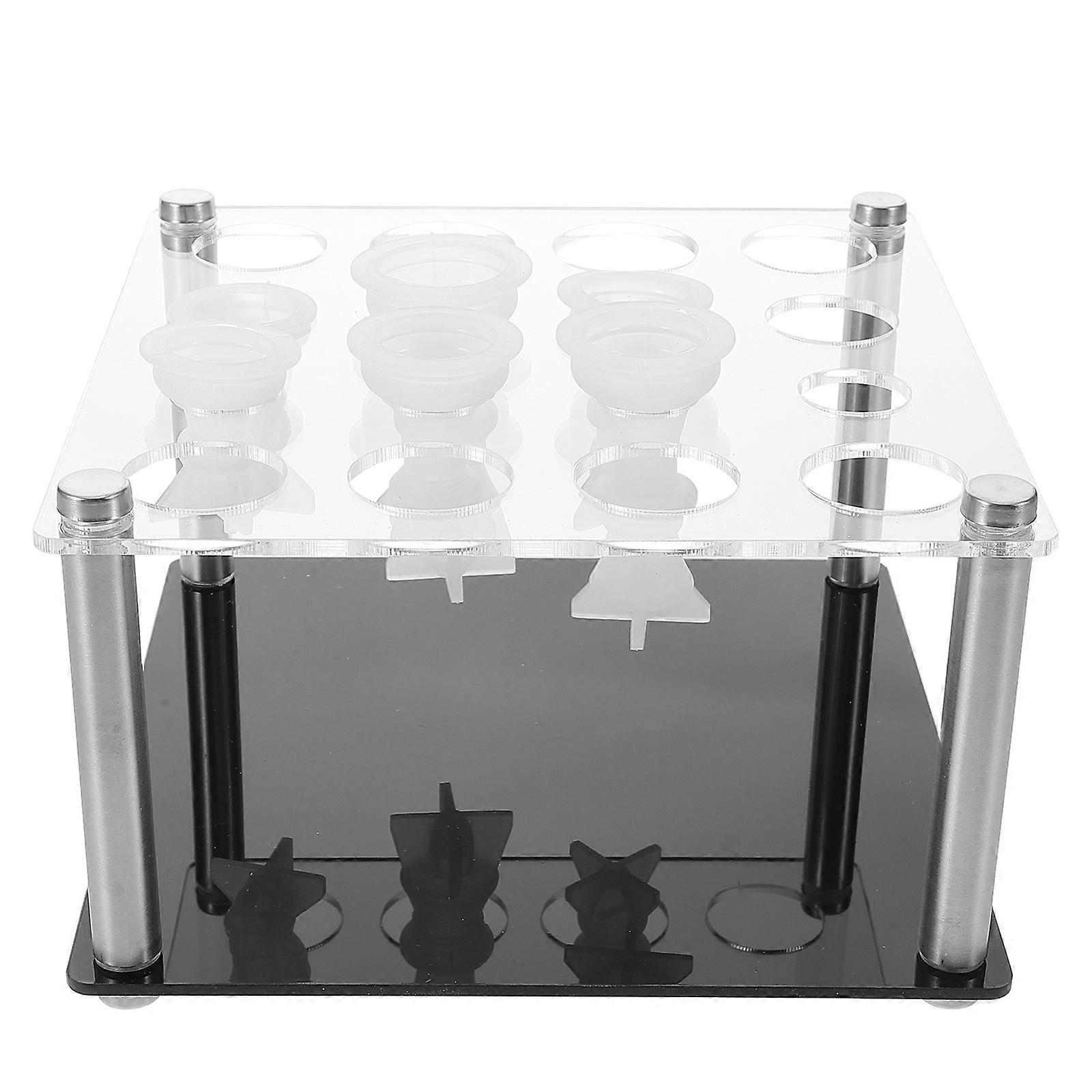 Chess Piece Mold Storage Organizer For DIY Projects 1 Set Acrylic Chess Piece Holder With Elegant Design
