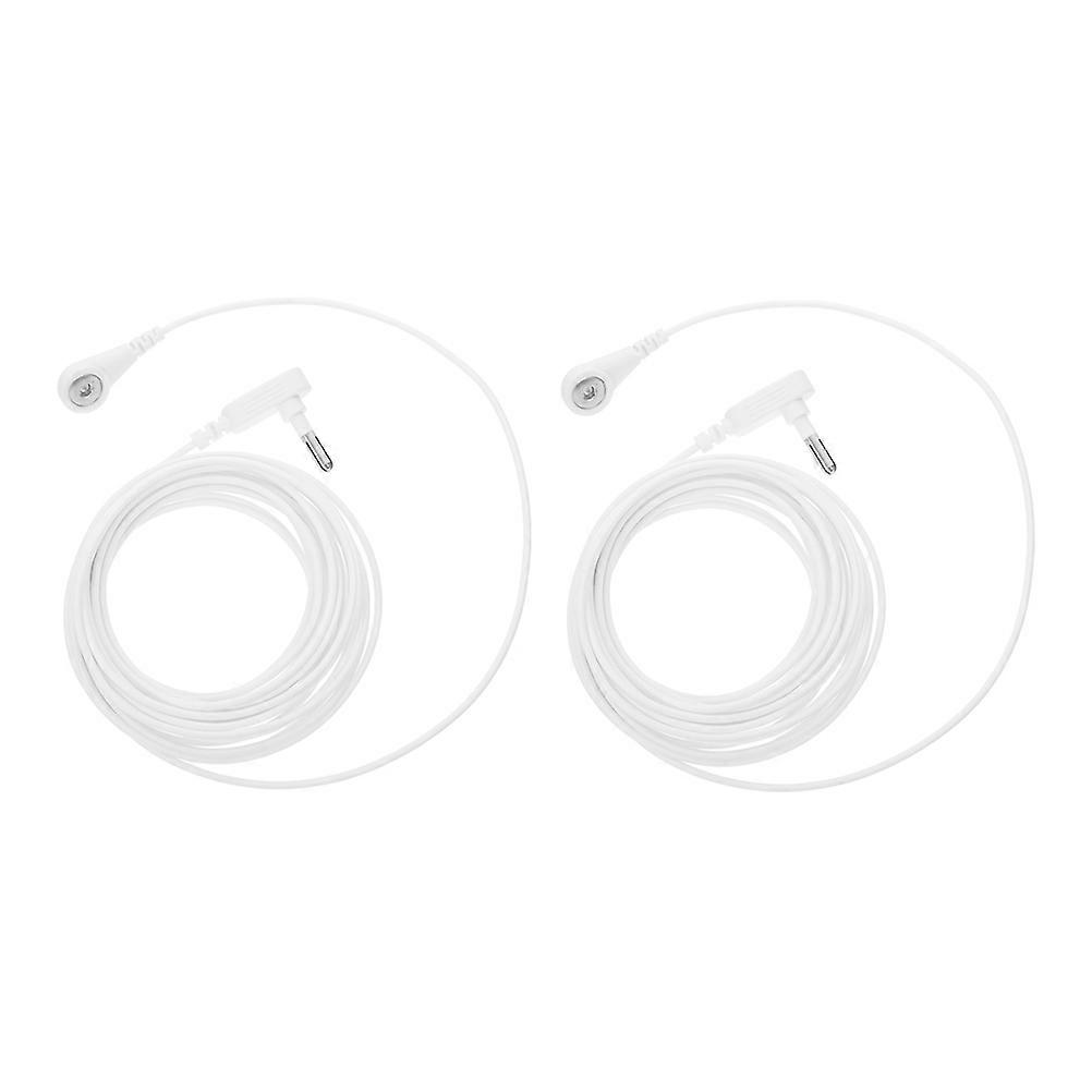 2pcs Grounding Cords Replacement Grounding Cable Grounding Sheet Connector for Grounding Sheet Accessories