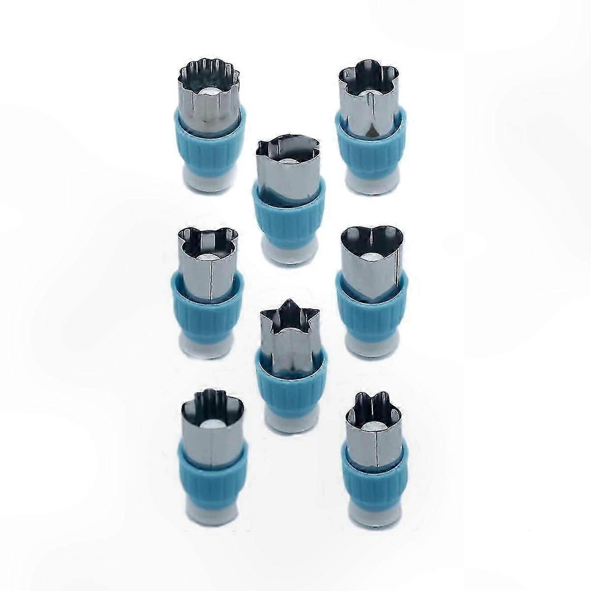 Press Type Vegetable Cookie Cutters, Fruit Cookie Cutters with Protective Handle for Party Baking