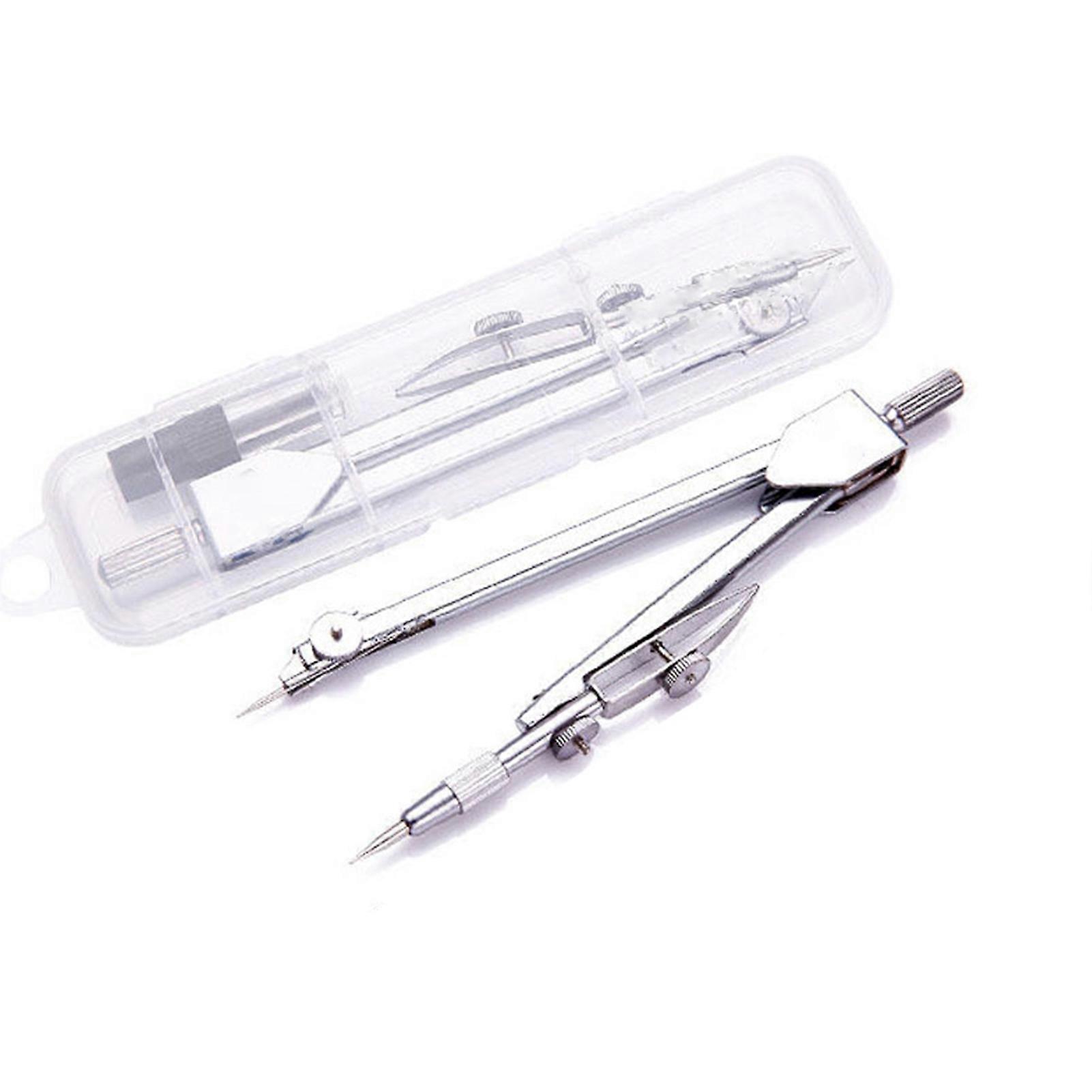 Metal Compass Set Multifunctional Precise Measurement Drawing Compass Set with Refills for Students