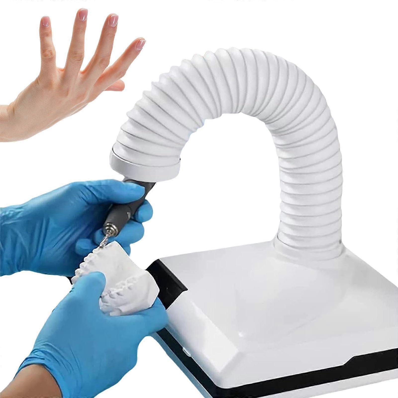 Dental Model Dust Extractor with LED Telescopic Tube Powerful Suction