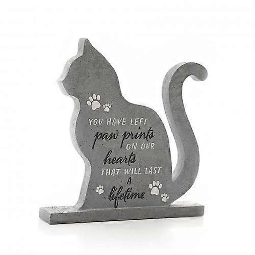 Best of Breed Shaped Cat Memorial Stone 20 cm x 20 cm
