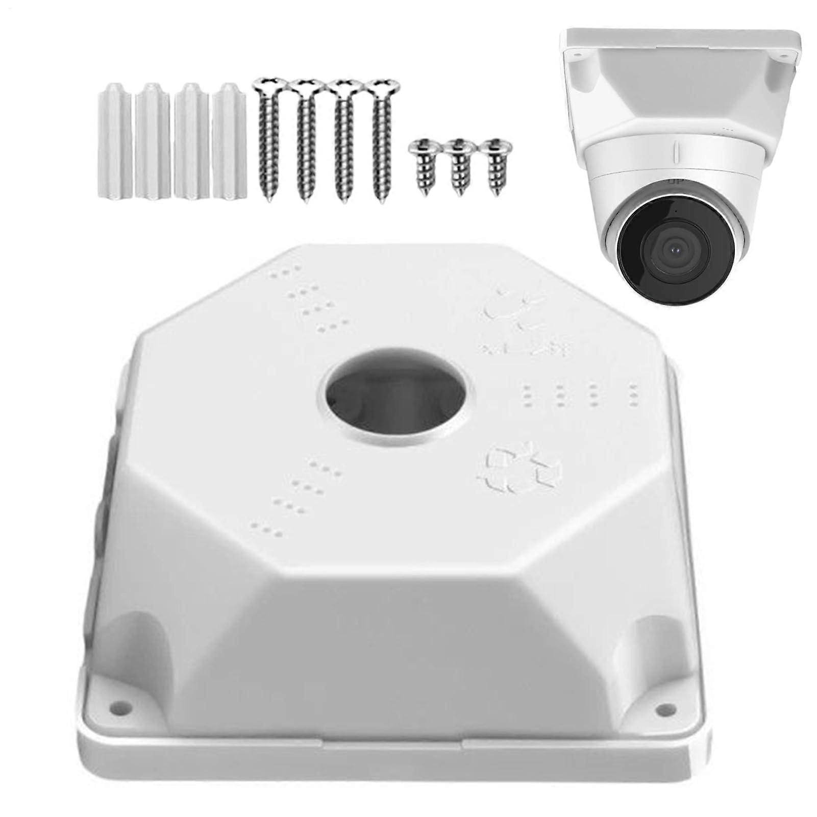 Junction Box for 9cm Square Dome Camera Mount, Indoor Camera Base Housing with Cable Management