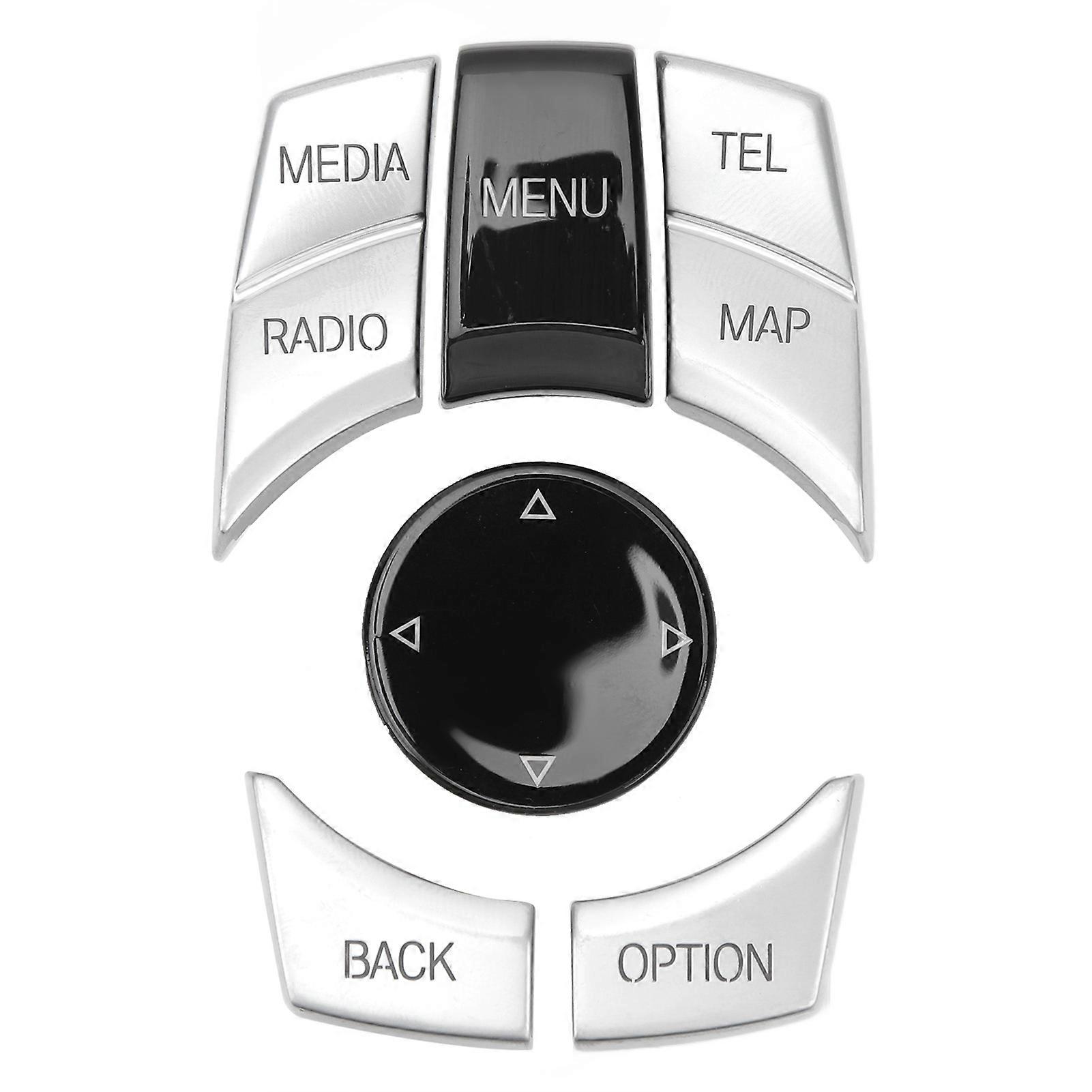 Central Console Electroplated Button Cover for BMW E84 E70 E71 E72 E81 E82 E Chassis Multimedia Control