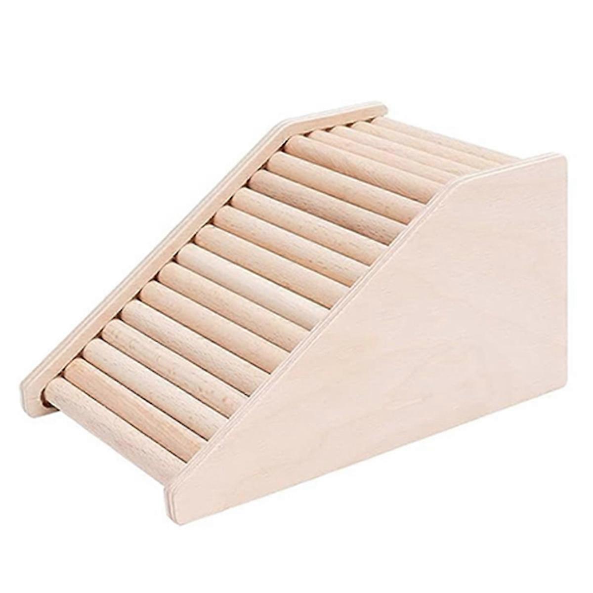Hamster House with Climbing Ladder for Hamsters Gerbils Mice or Similar-Sized Pets (Trapezium-Shaped Hamster Hut)