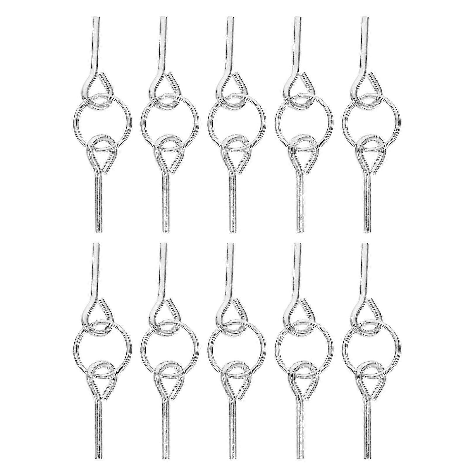 10Pcs Tent Outdoor Connect Pin Camping Tent Accessories Camping Tent Connect Pin Tent Rope Connect Pin Outdoor Connect Pin Tent Fixed Outdoor Connect