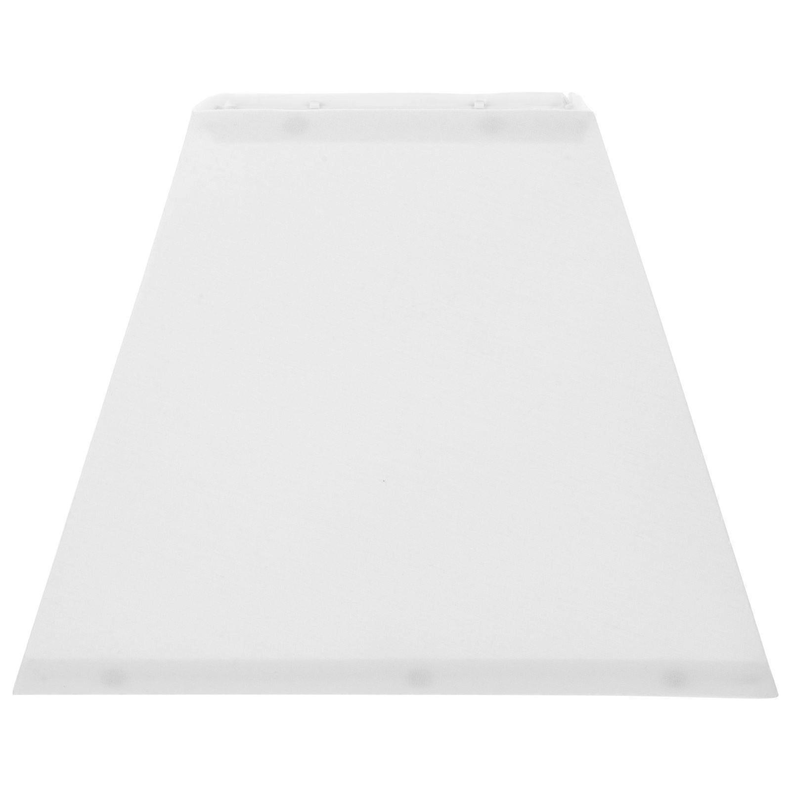 Square Lampshade 10inch Table Lamp Shade Floor Lamp Shades Linen Fabric Light Cover Replacement For Spider Attachment White