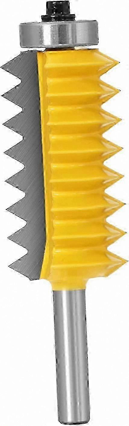 8mm Shank Woodworking Router Bit for Finger Joints and Glue Edging, 0.3x2.1 Inch Cutting Tool for Precision Carpentry Projects