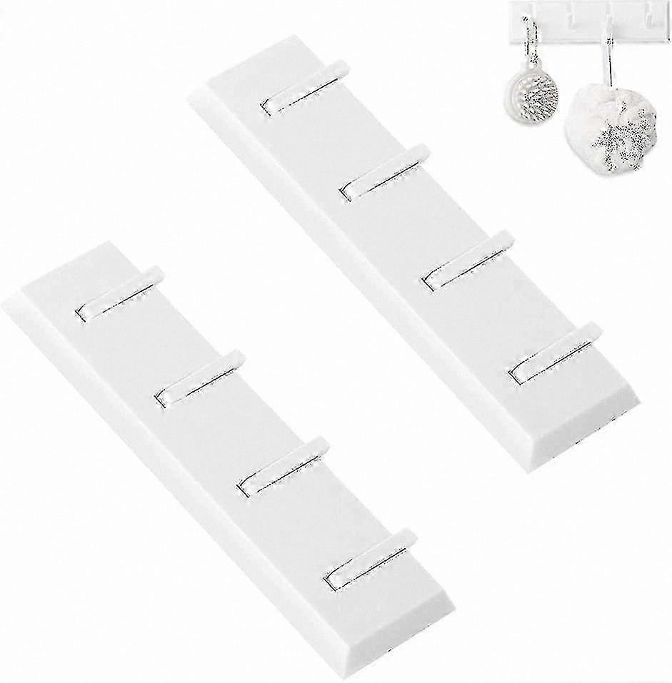 Wall-Mounted Towel and Coat Rack, 2-Pack Floating Holder Set, No Drilling Required