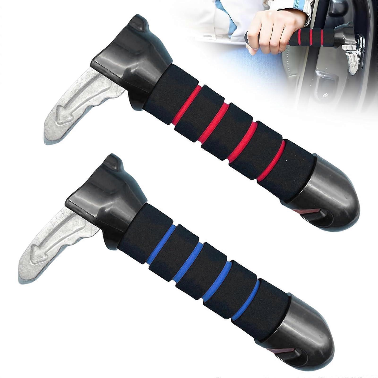 2 Pack Car Door Handle Assist Support with Window Breaker for Elderly, Seniors and Disabled Mobility Aid