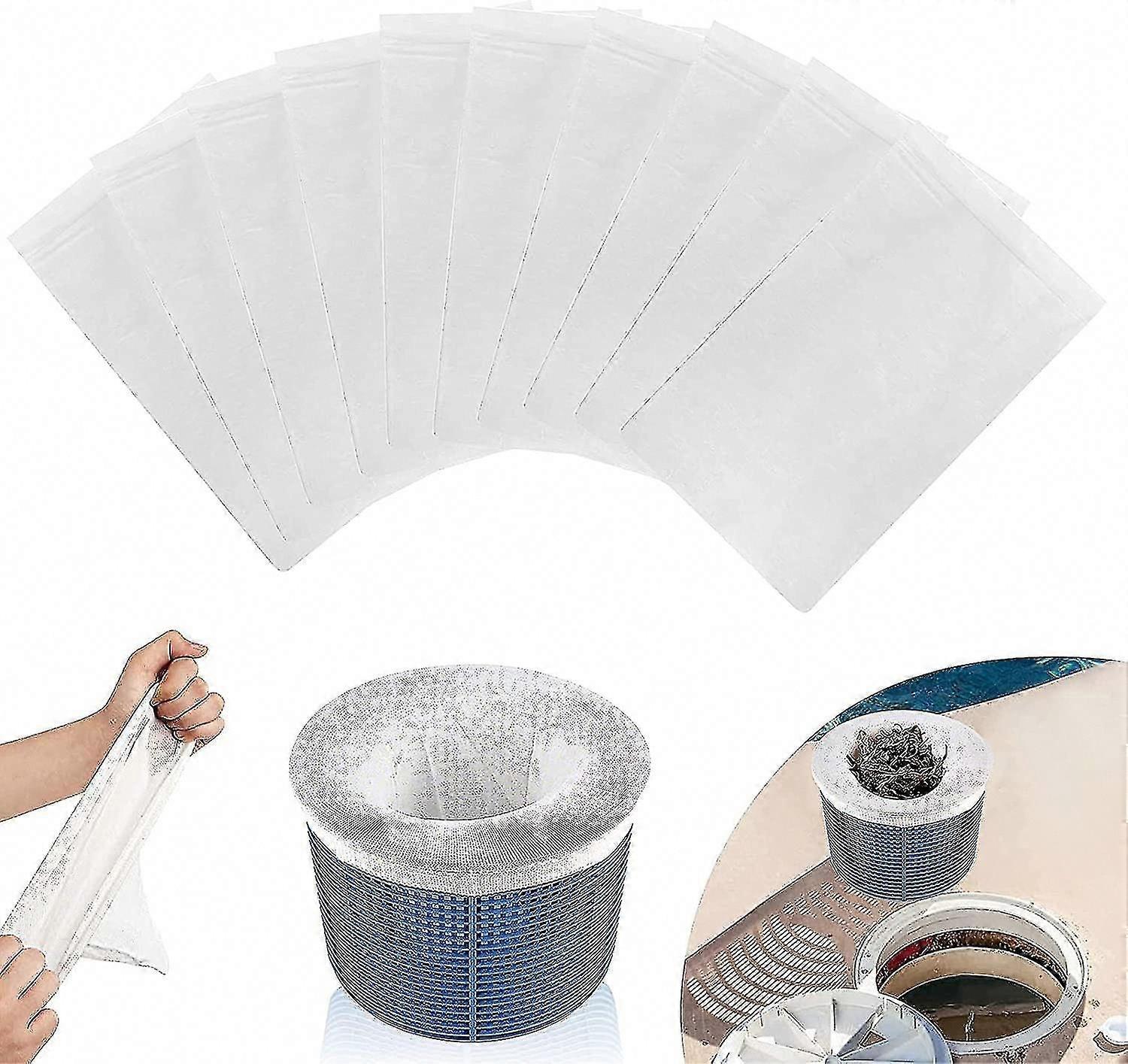 10 Pieces Pool Skimmer Socks for Efficient Pool Cleaning and Maintenance