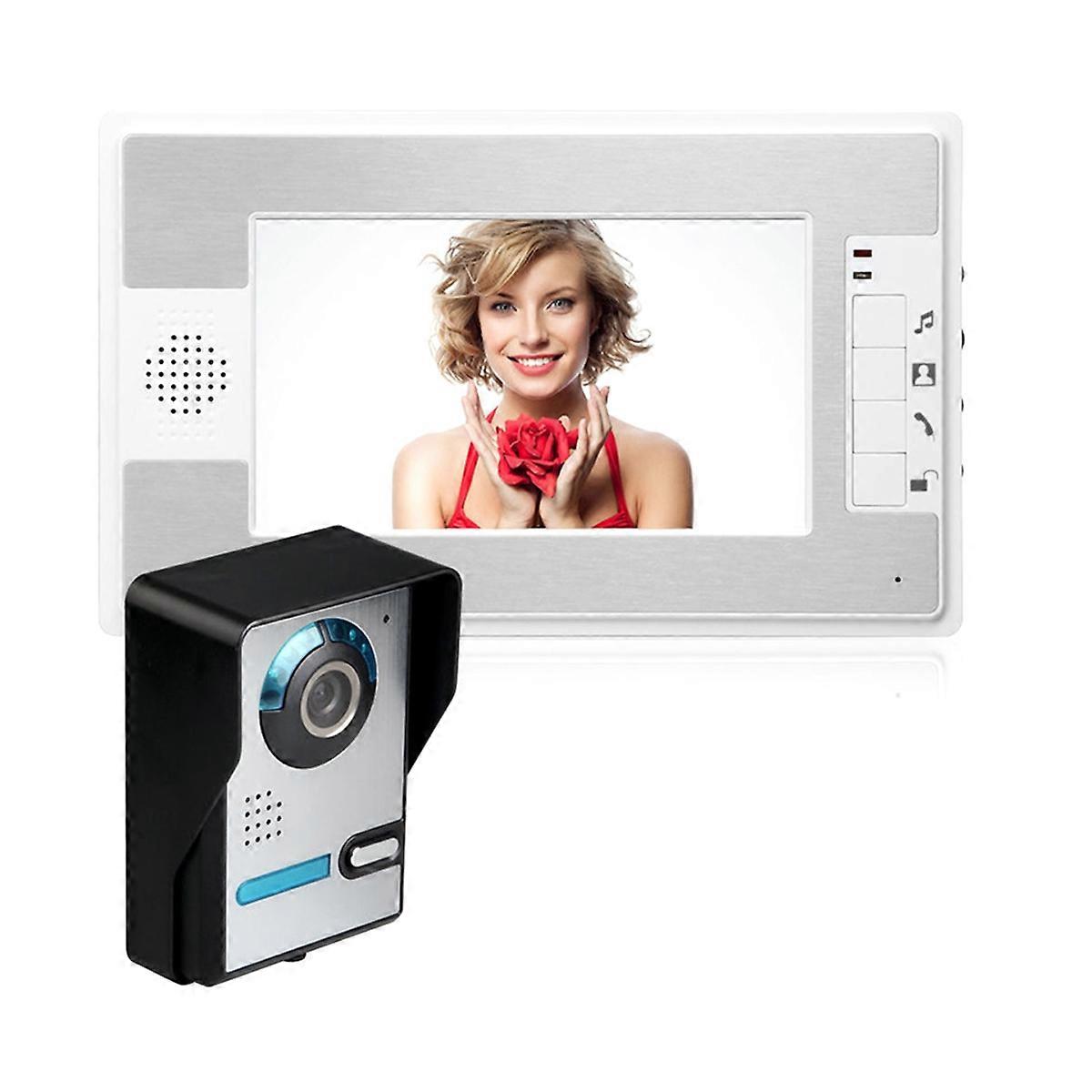 Monitor HD Camera Video Door Phone Doorbell Intercom System EU Plug