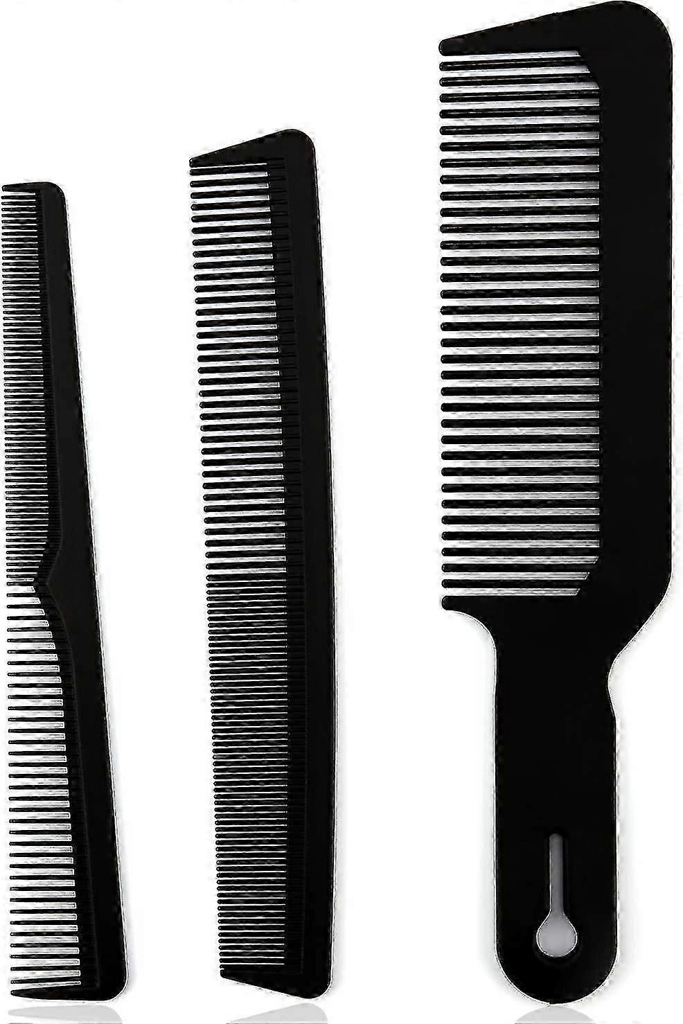 3pcs Hairdressing Flat Barber Conical Combs Haircut Combs