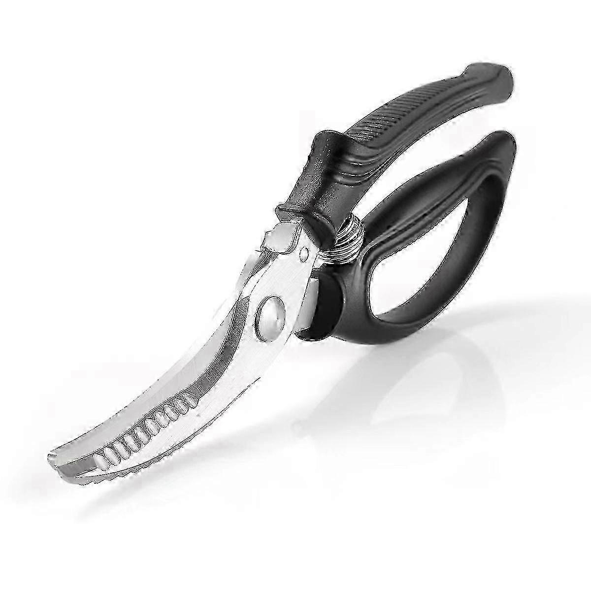 Tesoura de cozinha resistente para frango, aves, carne, caça e corte de vegetais com design de mola