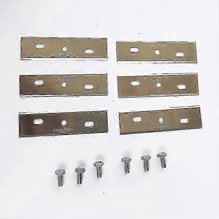 6 stk/sett Gressklipperblader til AL-KO Robolinho 500/700/1150/1200/2000 Reservedeler rustfritt stål