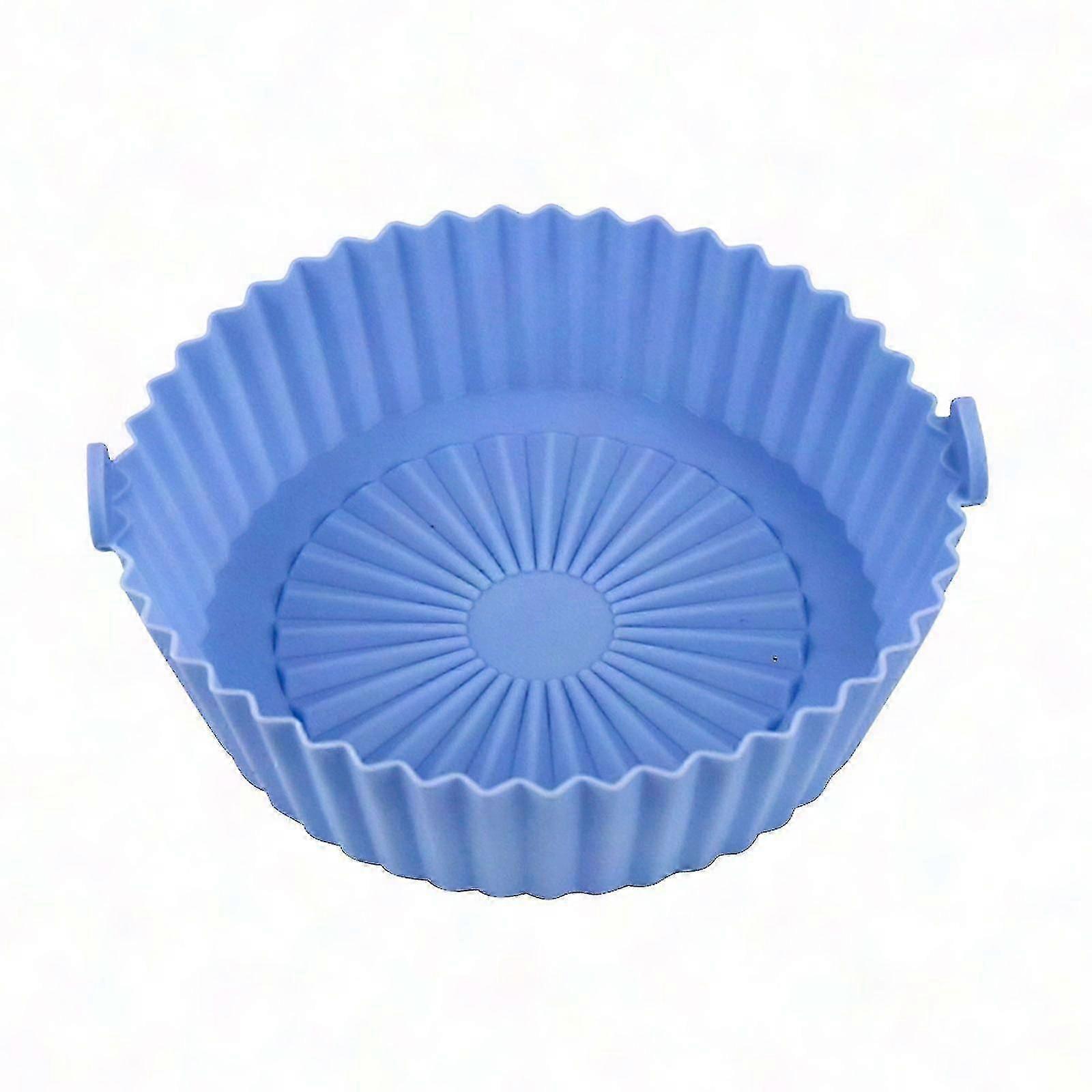 Reusable Silicone Air Fryer Basket, Non-Stick & Heat-Resistant Baking Pot