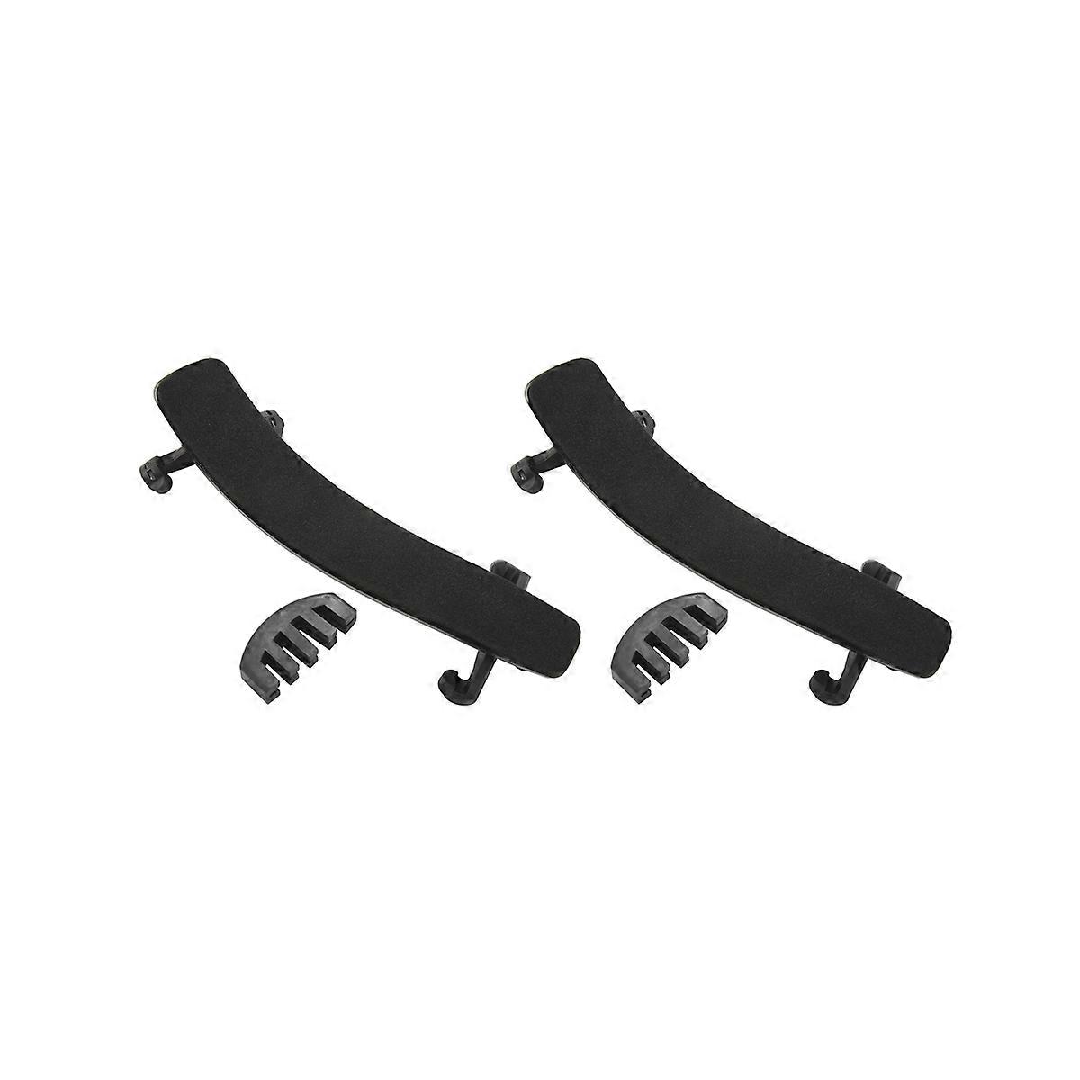 4x Violin Shoulder Rest for 4/4-3/4 Size with and Height Adjustable Feet Including A Violin Practice