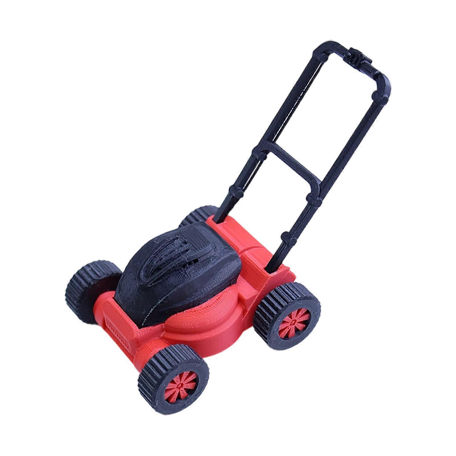 Çocuklar için Gerçekçi Mini Çim Biçme Makinesi Oyuncağı, Açık Hava Oyuncağı, Çok Renkli