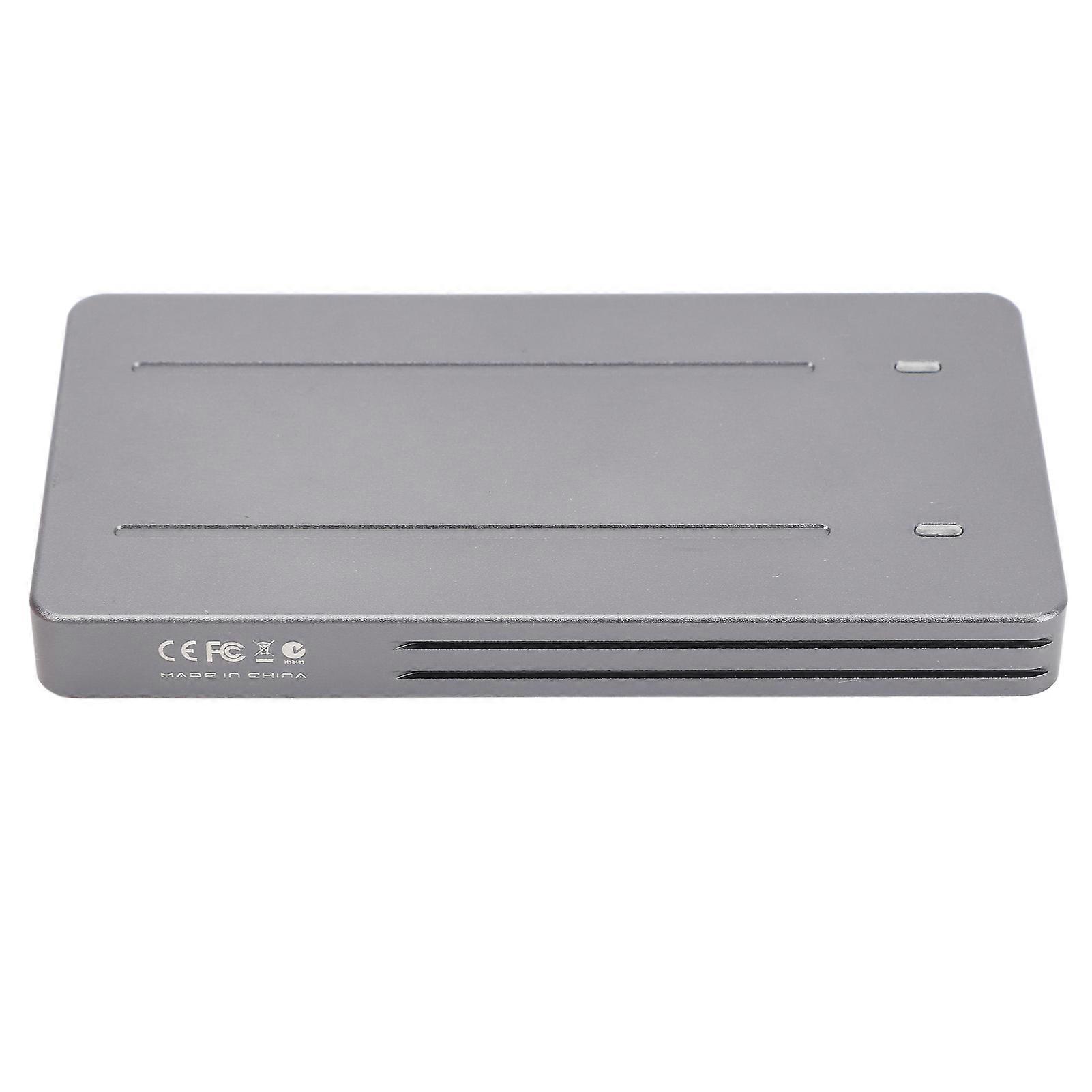 Dual Bay M.2 NVMe SSD Enclosure USB3.2 Gen2 10Gbps Type C Aluminum