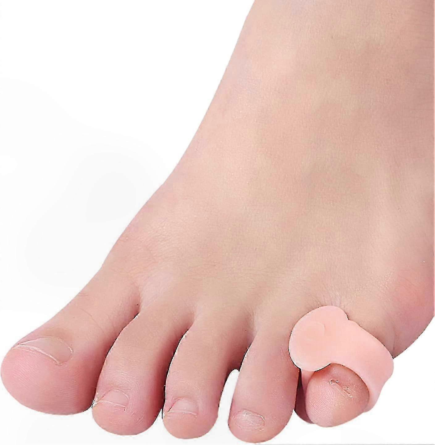 10 Pack Toe Alignment Splints, Gel Separators for Pinky Toe, Hammer Toe Corrector, Bunion Relief Cushions