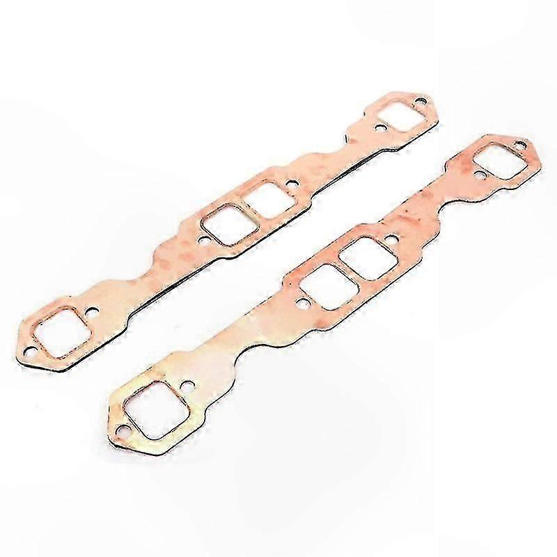 2 Pieces Copper Header Exhaust Gasket Seal Compatible with Multiple Engine Models