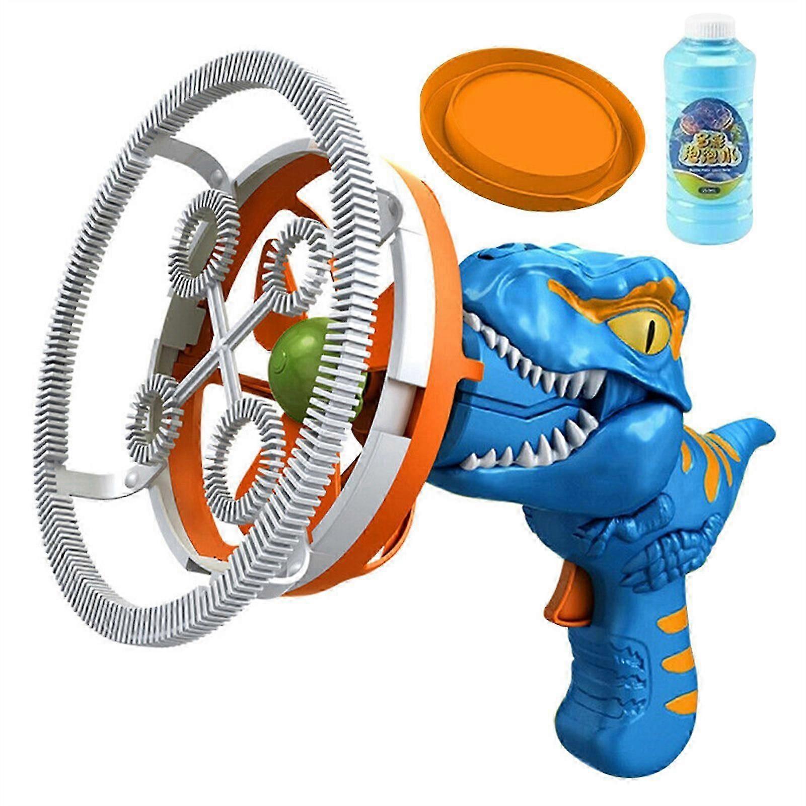Handheld Dinosaur Bubble Machine for Kid Battery Powered Bubble Maker for Boys Girls