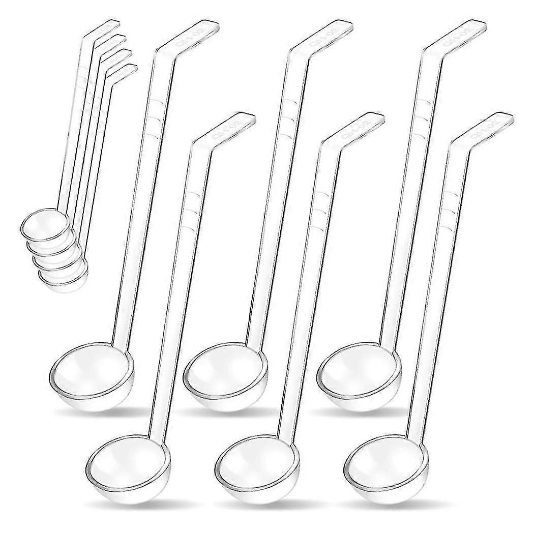 10 Pieces 1.2oz Small Ladle Clear Plastic Ladle Mini Ladle Spoon Fo...