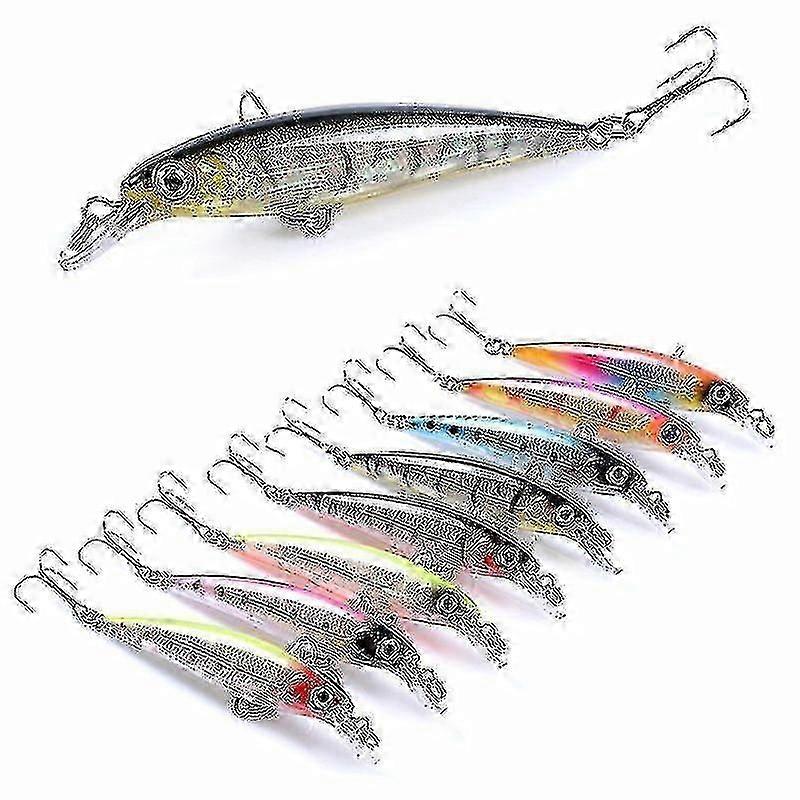 8pcs Classic Laser Bait 8.5cm 7.2g Bait