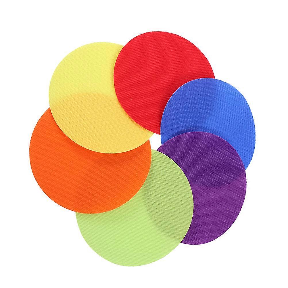 Nylon Circular Stickers for Carpet Marking Ideal for Kids Training and Games 36 Pieces Assorted Colors