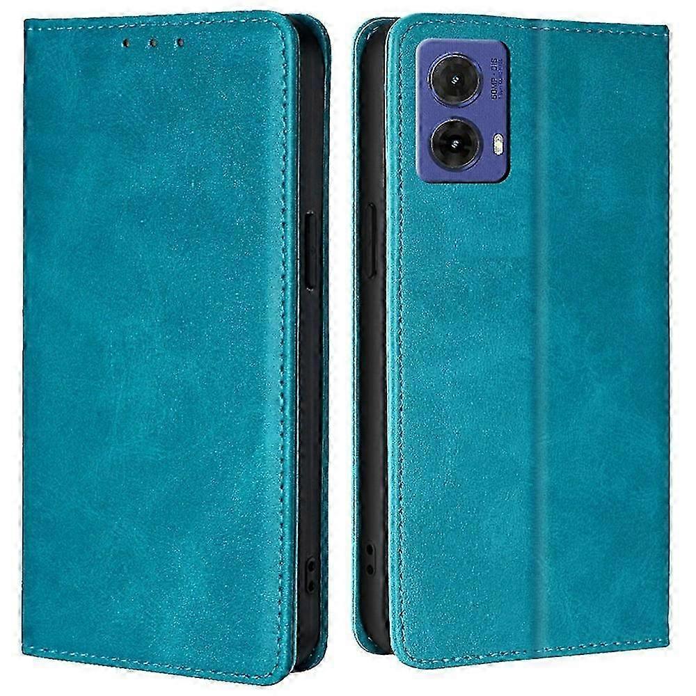 For Motorola Moto G85 5G / S50 Neo 5G Case PU Leather Calf Texture Phone Wallet Cover - Baby Blue