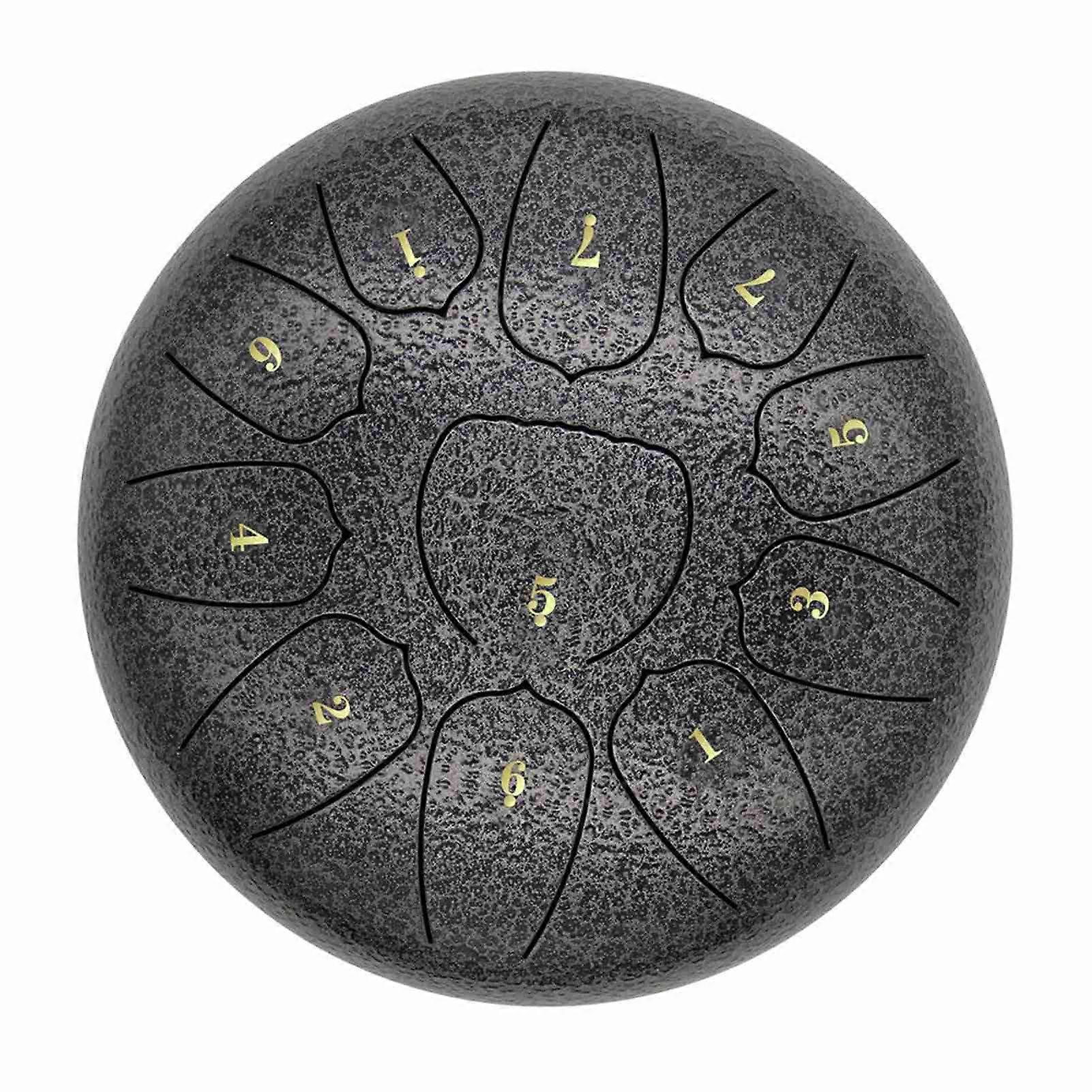 10 palcová sada bubnů s ocelovým jazykem o průměru 11 tónů s paličkami a taškou