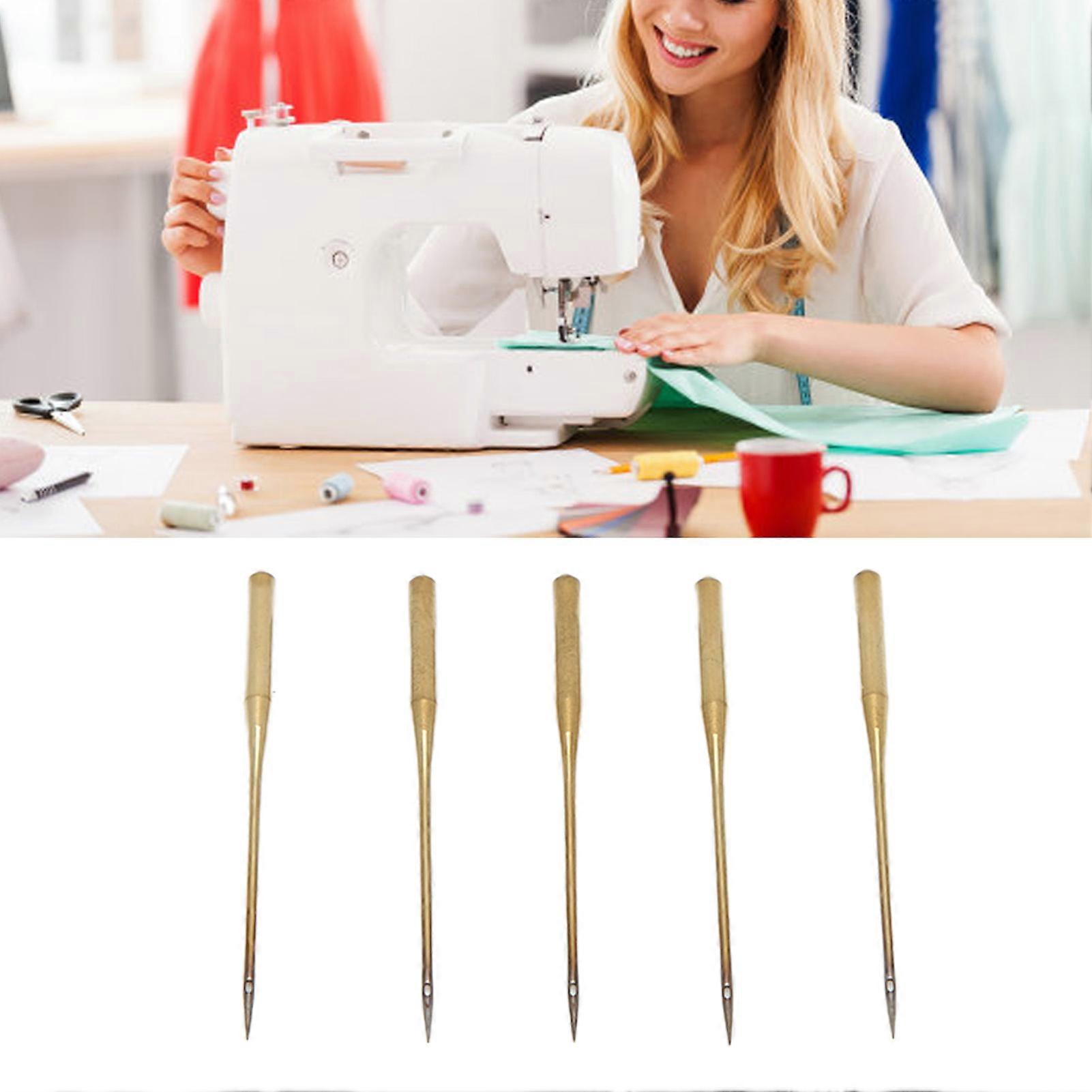 5pcs Iron Sewing Machine Needles Set for Different Fabrics, Avoid Skipping Stitches