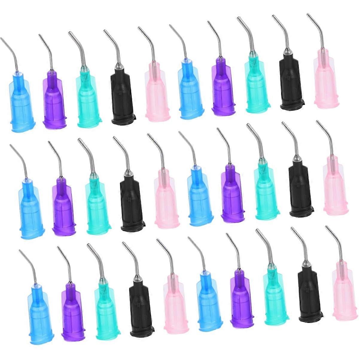 50Pcs Bent Tip Applicator Needle-Precision Dispensing Tools for Ceramic Glaze and Pottery-Needles for DIY Clay Projects