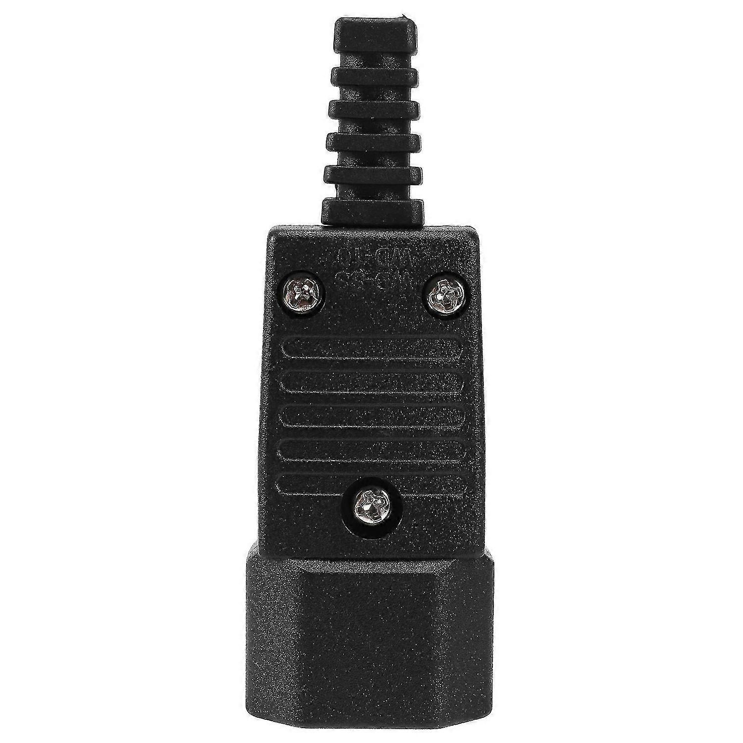 Black IEC-320 C14 Male Plug AC Power Inlet Socket Connector 250V 10A