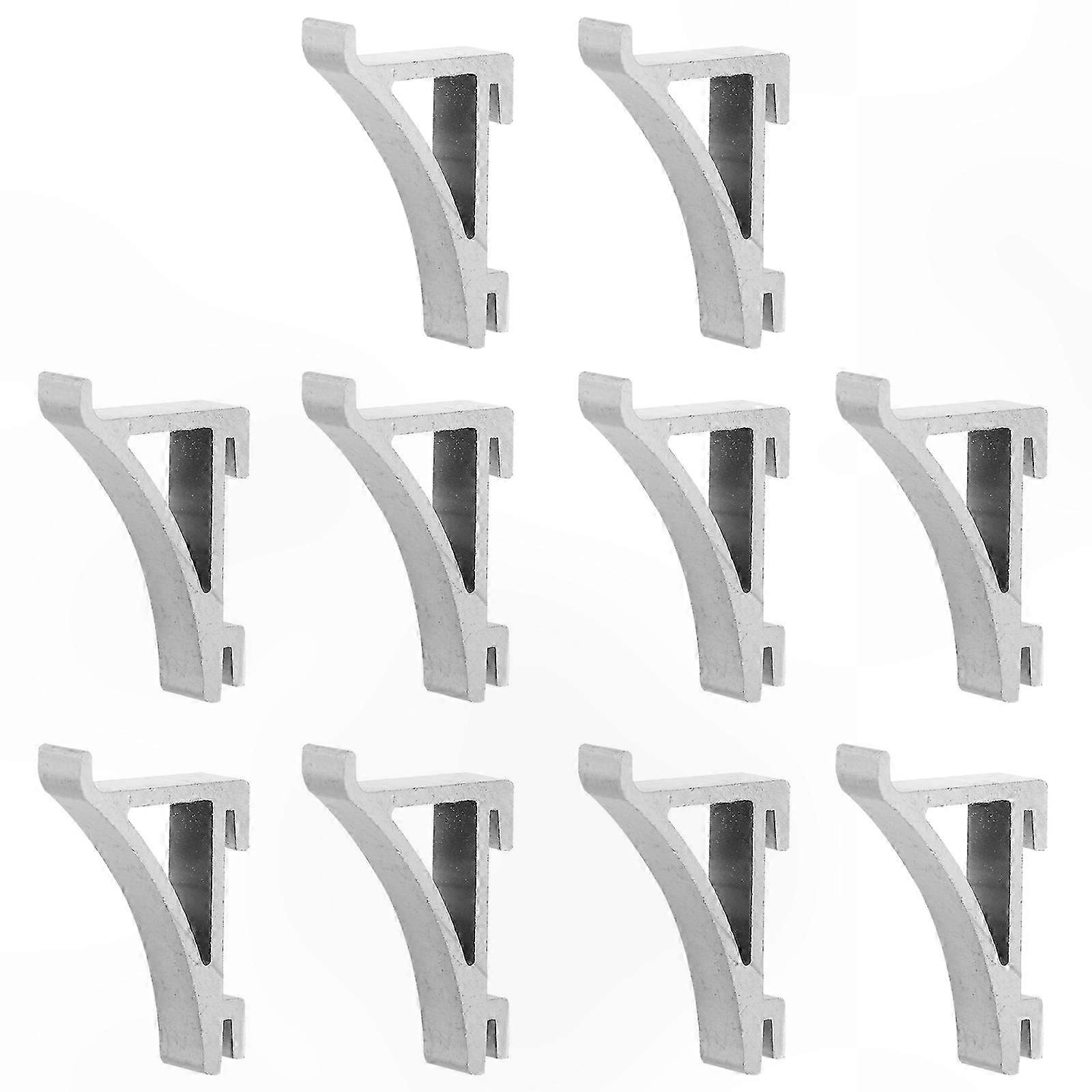 10 Pack Refrigerator Shelf Clips Cooler Hooks Freezer Support Braces