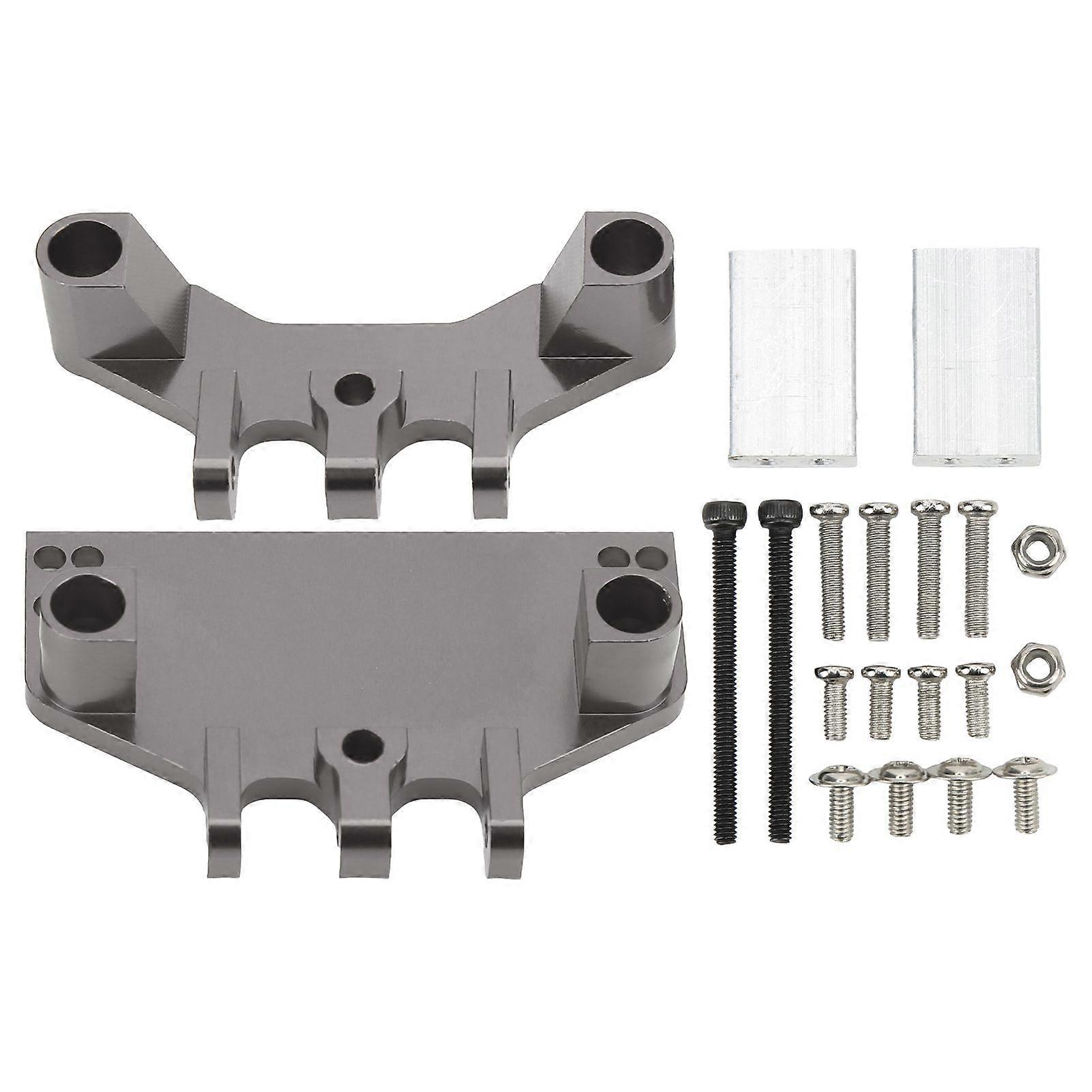 RC Car Servo Link Bracket Aluminum Alloy Front and Rear Tie Rod Pedestal for MN86K MN86KS MN86 MN86S 1/12 RC Series CarsTitanium