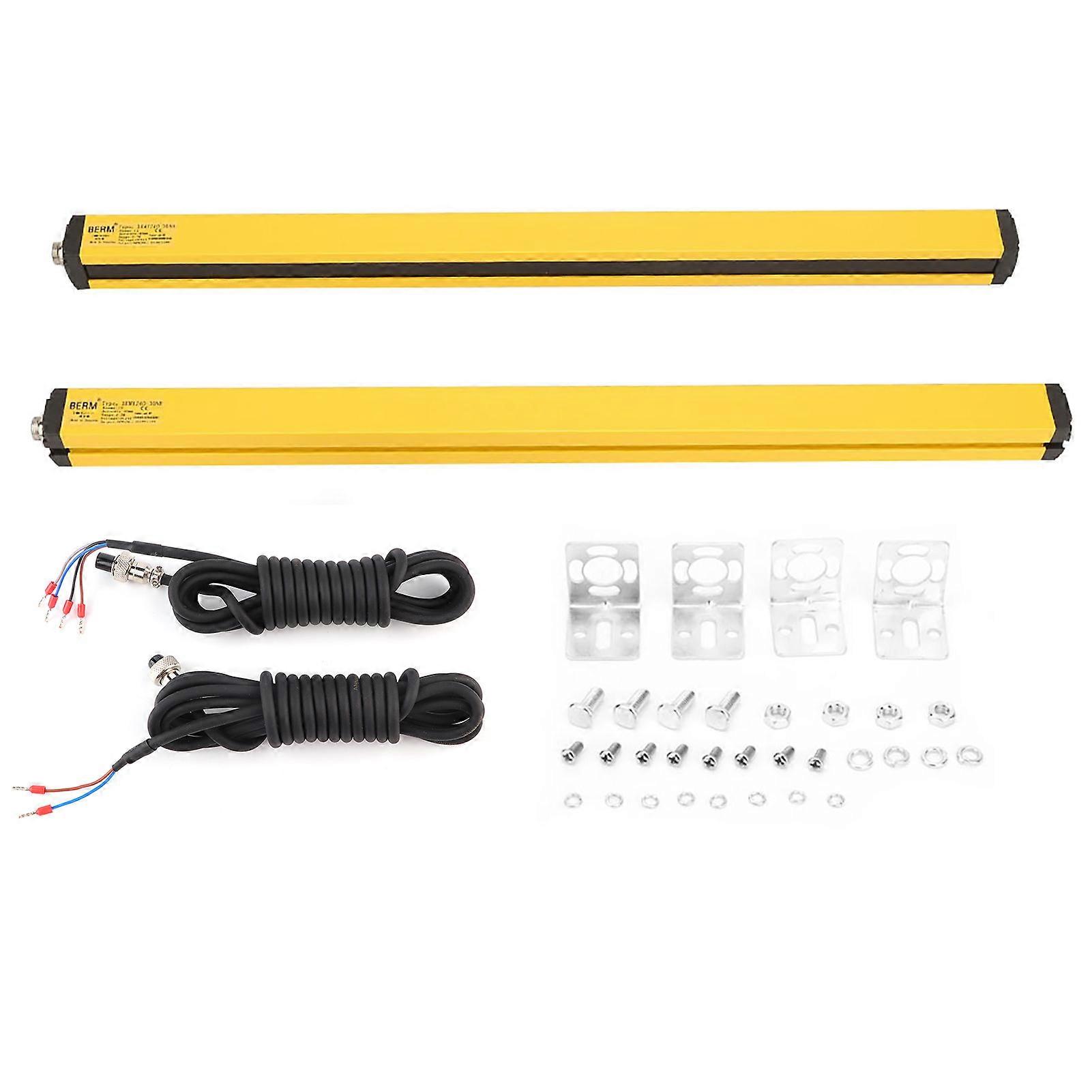 Interrupteur de capteur de rideau lumineux, dispositif de sécurité pour réseau lumineux DC24 V (12 faisceaux BEM1240-30NB)