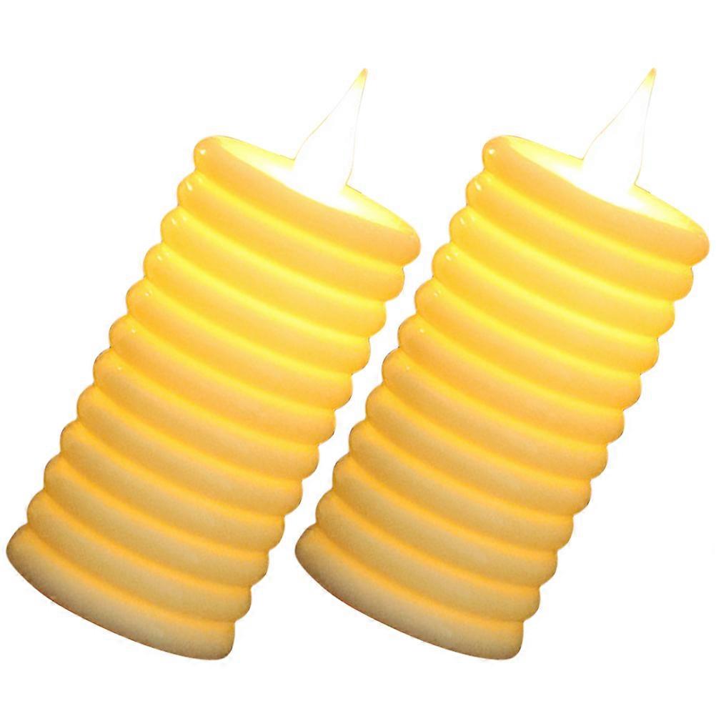 LED Candle Lights Electronic Candle Light Decorative 2Pcs Battery Operated
