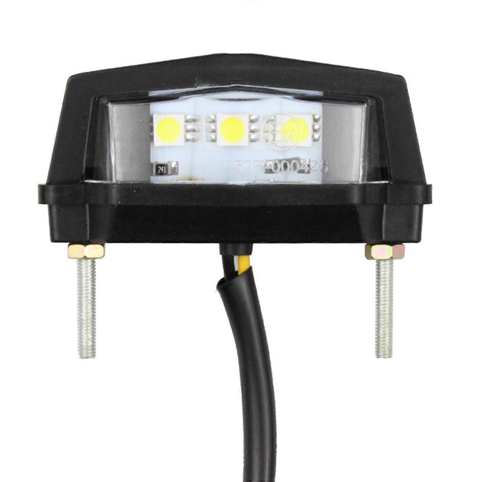 Motorcycle Number Plate Light With LED Source Lightweight LED License Plate Light For Motorcycle Simple Installation