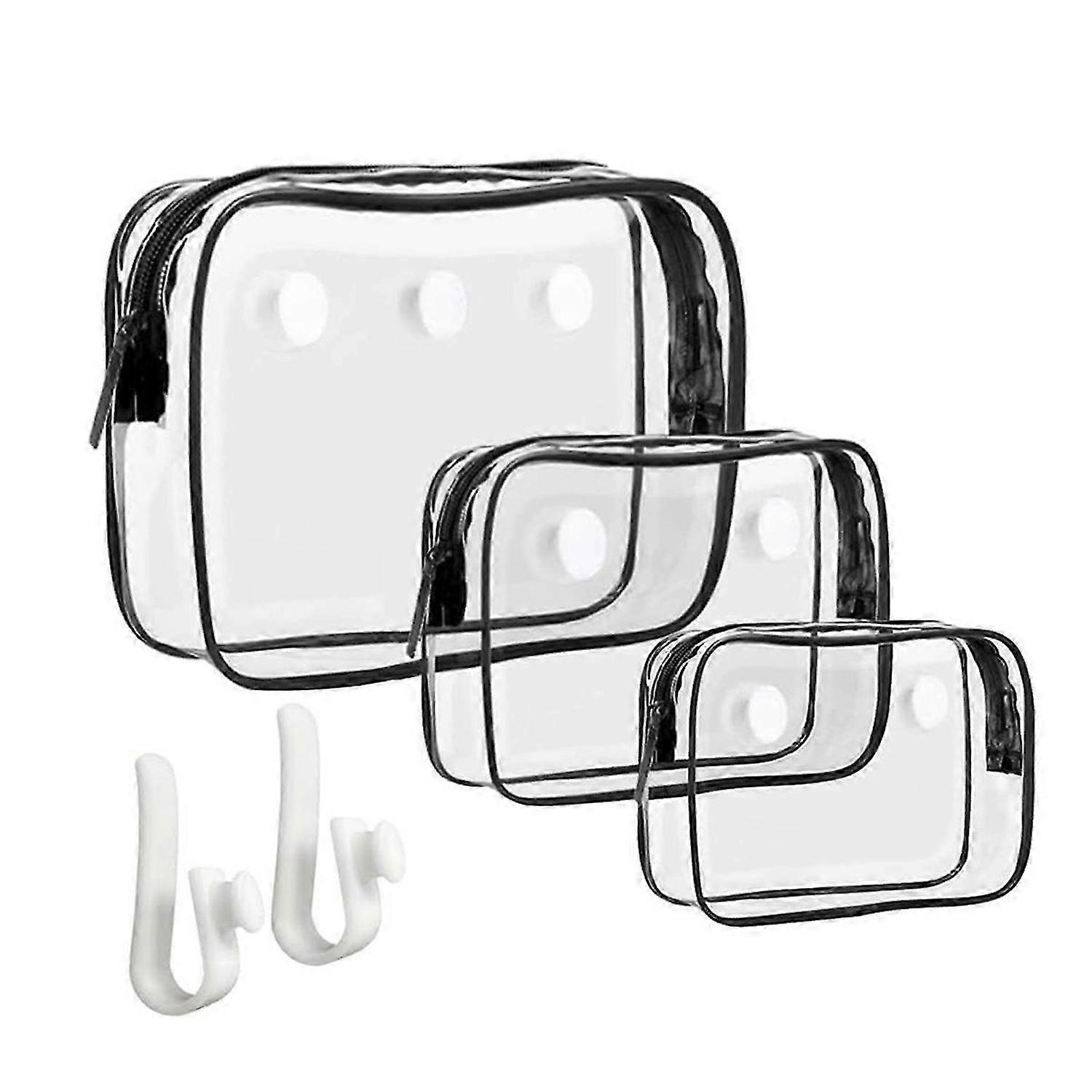 3-Pack Clear for Bogg Beach Tote Bag, Toiletries Brush Storage Bag