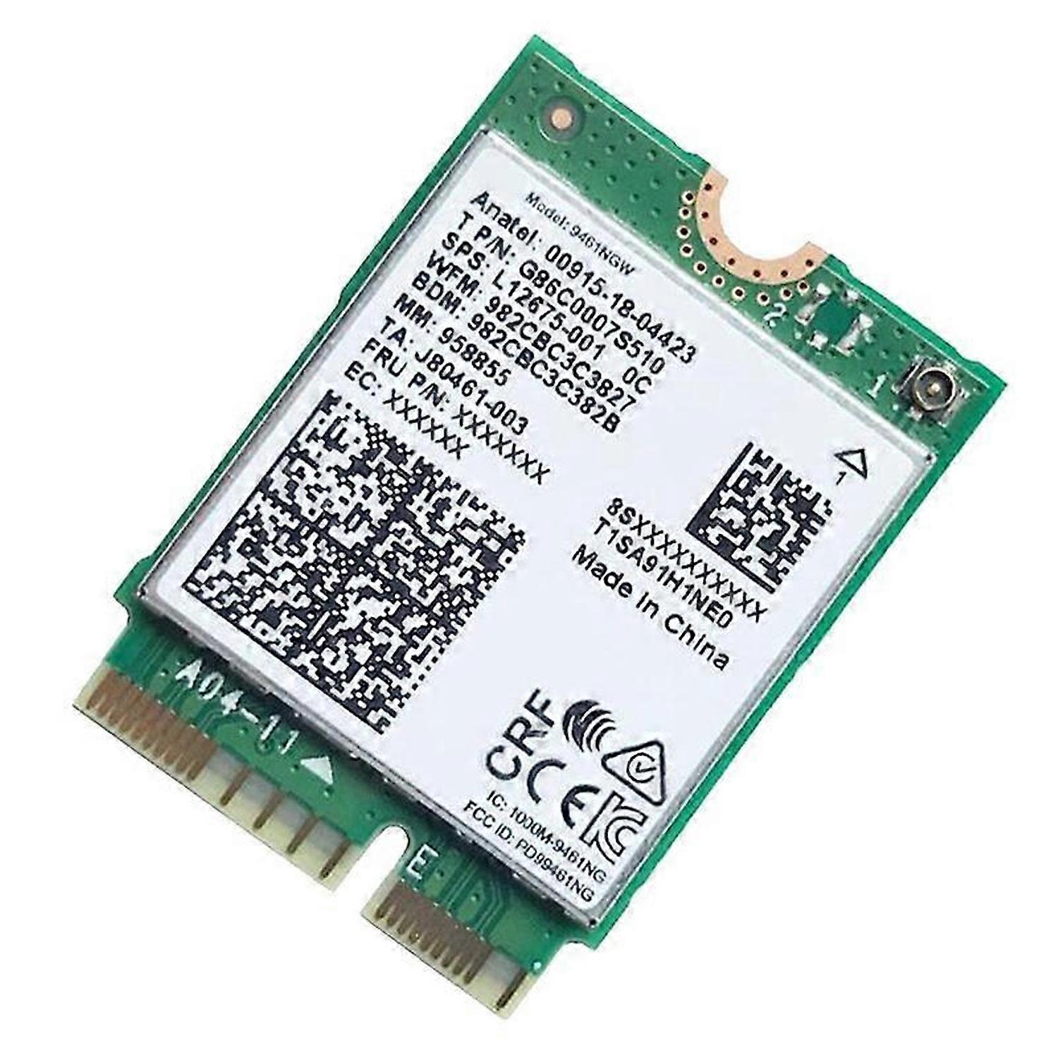 For 9461NGW WiFi Card+Baffle+Antenna Kit AC 9461 2.4G/5G 802.11AC M2 Key E CNVI Bluetooth 5.0 Wirele