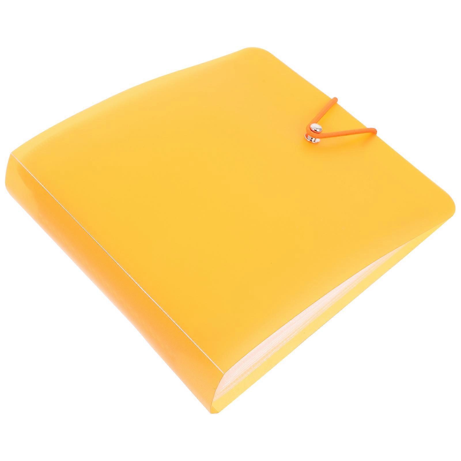 Cd Binder Storage Sheets for Organizing Discs with Button Closure 5Pcs